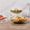 Jidou em estoque blister descartável Tigela de Salada Tigela PET 18 OZ alta transparente espessada caixa de fruta descartável com tampa