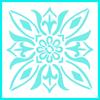 Amazon padrão decorativo ferramentas de pintura geométrica graffiti bolo oco de açúcar impressão de açúcar spray flor Modelo