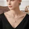 Colar com Pingente de Pérola e Renda Estilo Francês com Toque de Luxo, Requintado e Moderno, Versátil para o Dia a Dia, Corrente para Clavícula, Disponível para Dropshipping