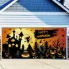 Tecido de Fundo de Halloween de Terror de Novo Estilo Transfronteiriço com um Toque de Luxo, Decoração de Banner de Festa Festiva Pano para Pendurar na Parede