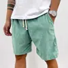 2026 Nuevos Pantalones Cortos Casuales Deportivos de Pana Vintage con Cordón para Hombre Europeos y Americanos de Verano