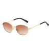 Gafas cuadradas modernas con montura metálica estilo europeo y americano, estilo ojo de gato, gafas de sol con tecnología avanzada, gafas de sol para conducir modernas y retro con protección UV.
