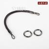 Cuerda redonda de cuero tejida a mano de 8 mm para llevar en la muñeca, correa de repuesto diagonal para bolso, accesorios para bolsos DIY, 51 accesorios