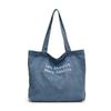 Bolso de Hombro Estilo Coreano Ins Estilo Letras Bordadas Denim Moda Clase Viajero Bolso Tote Estilo Americano Bolso Artístico para Mujer