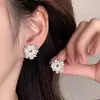 Pendientes Geométricos de Perla de Girasol, Explosivos Nuevos, Lujo Ligero, Pendientes de Alta Calidad con Pendientes