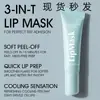 Produto de grande sucesso de vendas internacionais: Máscara Labial, Máscara Labial Refrescante Peel-Off, Hidratante, Anti-Rachaduras, Anti-Ressecamento, Bálsamo Labial Cremoso Rosado
