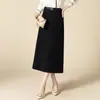 Traje de Temperamento para Viaje Bolsa para Falda Petite 2026 Falda Recta de Longitud Media Sentido de Alta Gama Falda para Mujer Falda de Otoño