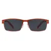 Gafas de Sol Populares de Moda para Hombre Transfronterizas, Gafas Personalizadas de Montura Cuadrada, Gafas de Sol Retro Metálicas de Alta Gama de Moda para Mujer