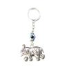 Llavero de Elefante con Incrustaciones de Diamantes Estilo Étnico Retro Transfronterizo Colgante Ojo Turquesa Ojo del Diablo Accesorios para Bolsos