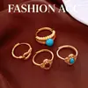 Anillo de diamante vintage transfronterizo europeo y americano, anillo abierto de estilo de corte alto de nicho, accesorio de mano versátil y exquisito