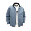 2025 Primavera e Outono Nova Jaqueta Masculina Casual Slim-fit Gola Jaqueta Bordada Jaqueta Com Zíper para Homens