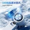 2025 nuevo ventilador de mano de alta velocidad transfronterizo carga USB 100 ventilador plegable de gran viento para exteriores refrigeración por hielo