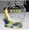 Troféu criativo de alta qualidade medalha criativa cartão de agradecimento de cristal temporada de formatura professor médico souvenir de aposentadoria gloriosa
