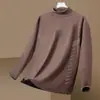 Ropa interior térmica de polar con temperatura constante y capa interior engrosada para hombres y mujeres, camiseta de manga larga estampada de cuello alto, ropa de otoño