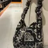 Bolso de Mano de Felpa Imitación Cordero Estilo Étnico Retro para Mujer 2025 Nuevo Otoño e Invierno Gran Capacidad Monedero Cruzado de un Solo Hombro de Felpa