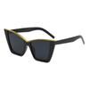 Óculos de Sol 2026 Armação Grande Gatinho Emagrecedor Luxuosos Minimalistas High-End Moda Estiloso Street Style