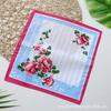 Suministro en stock del fabricante pañuelo de ala ancha estampado a color estilo pastoral para mujer bufanda cuadrada estampada de algodón puro gran cantidad y excelente precio