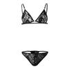 Traje de Bikini de 2 Piezas para Hombre de Talla Grande Gay Travestismo Tangas Sujetador Encaje Sexy Transparente Traje de Ropa Interior