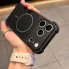 Adecuado para iPhone 18 Pro Max, protección contra caídas en las cuatro esquinas, ventana de visualización grande, funda de teléfono magnética, cubierta de protección completa para Apple 17