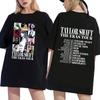 Camiseta de manga corta con estampado del concierto de Taylor Swift en el Taylor World Tour para mujer (ebay, Amazon)