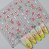 Redanco Nuevos Stickers para Uñas 5D en Relieve Estilo Ins Flor Ligera Adhesivos Estéreo para Uñas He-1034