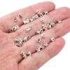 Cuentas Sueltas de Aleación, Cuentas Cuadradas, Cuentas de Rueda, Cuentas Espaciadoras, Accesorios para Manualidades, Materiales para Pulseras Semi-Terminadas, Accesorios para Pulseras DIY