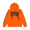 Otoño e invierno marca de moda Revenge revenge suéter grueso con capucha para hombre casual disponible naranja palma algodón abrigo al por mayor