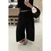 Pantalones de chándal casuales y modernos con textura de lana sintética, tejido de rizo, largo recortado