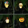 Lámpara Solar para Césped de Halloween Transfronteriza Impermeable para Exteriores Lámpara de Jardín de Suelo Accesorios de Decoración de Calavera Atmósfera de Patio