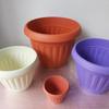 [Bochen] Fábrica em Yiwu Produz Vasos de Plástico Espessos Baratos Grandes, Médios e Pequenos para Exportação, Vasos de Flores Redondos para Jardinagem