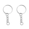 Llavero con Cadena, Anillo Único Cierre de Langosta, Colgante de Llave, Múltiples Tamaños, Conector DIY Hecho a Mano para Bolsa y Muñeca