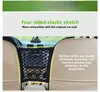 Red de Almacenamiento para el Espacio del Asiento del Coche, Bolsa Organizadora de Malla de Doble Capa, Bolsillo de Malla para Asiento Trasero y Delantero para Accesorios del Coche