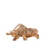 Adornos de Animales del Zodiaco de Latón Doce, Decoraciones de Escritorio para Oficina, Figuras Auspiciosas de Vaca, Pequeñas Artesanías de Cobre, Venta al por Mayor