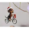 Decoraciones Navideñas de Erizo y Mapache Transfronterizas Adornos para Árbol de Navidad Adornos Pequeños Acrílicos Impresos Planos 2D
