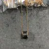 Colar de Cerâmica Branca de Alta Qualidade para Mulheres, Corrente Clavicular de Luxo Leve com Pingente de Cintura Pequena Banhado a Ouro Rosa 18K, Versátil e Sofisticado