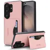 Adequado para capa de celular Samsung S26Ultra, Capa traseira protetora de couro com suporte para cartão Galaxy S25Plus
