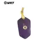 Wt-P2017 Hexágono Geométrico Piedra Preciosa Natural de Colores Zircón Pequeño Incrustado Abalorio Joyería Hecha a Mano Accesorios