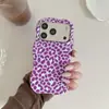 Funda para Teléfono Móvil Shopee Más Vendida Estampado de Leopardo Color Contrastante Iphone18Pm Funda Protectora Borde Ondulado Curvo Apple Funda Anti-Caídas
