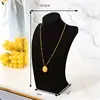 Suporte de Exibição para Colares Modelo de Pescoço Props de Balcão Modelo de Joia Manequim de Pescoço Prateleira de Joias