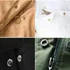 Botón a presión de acero inoxidable de alta calidad al por mayor de fábrica para ropa, bolsos, botón a presión de metal, color blanco, botón para chaqueta cortavientos