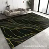 Alfombra de Sala de Estar con Patrón de Mármol de Lujo Ligero Resistente a Manchas Resistente al Desgaste Fácil de Limpiar Antideslizante para Sofá Mesa de Centro Suelo Alfombra de Dormitorio al Lado de la Cama