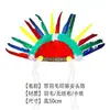 Chapéu Selvagem Aborígene Africano Headwear Indiano Feather Headwear Cor de Óleo Adereços de Palco para Crianças