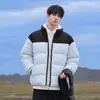 Abrigo de algodón de invierno para hombre, estilo nuevo, transfronterizo, corte regular, cálido, cortavientos, resistente al frío, de alta gama, sin capucha, color liso