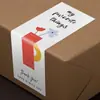 Pegatinas selladoras para cajas de regalo enrollables, pegatinas de agradecimiento con impresión personalizada, pegatinas de etiquetas para saludos navideños