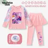 Conjunto de Bikini Kpop Demon Hunter para Niñas: Traje de Baño de Manga Larga y Pantalón Largo con Protección Solar para Niñas, Atuendo para Aguas Termales y Playa