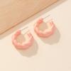 Pendientes de pintura en aerosol con corona de cáñamo popular de comercio exterior de TikTok, pendientes exagerados de color caramelo, joyería acrílica para las orejas para mujeres
