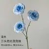 Materiales Florales Azul Cielo para Bodas, Flores de Seda, Arreglos Florales para Celebraciones de Bodas, Decoraciones Florales para Salones, Flores Decorativas Suaves para Techos, Flores para Pasillos