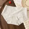 Braguitas de Algodón Puro Sencillas con Lazo para Mujer, Sin Costuras, No se Enrollan, Antibacterianas 10A, Entrepierna Extendida, Braguitas Triangulares para Chicas Jóvenes