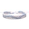 Pulsera Colorida de Verano Tejida a Mano con Cuerda de Cera Estilo Étnico PU Cuero Impreso Pulsera Cuerda Simple Multicolor Cuerda de Mano