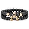 Conjunto de pulseras con diseño de casco de Star Wars, de moda europea y americana, para hacer tú mismo, pulseras, joyería, venta directa de fábrica al por mayor